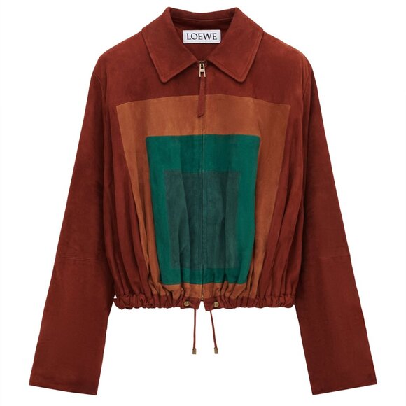 Loewe Brown Suede Balloon Shirt Jacket - Picture 2 of 12